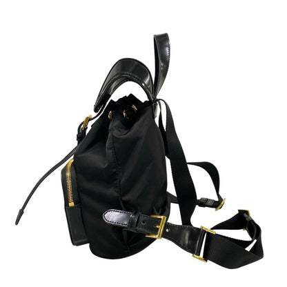 Prada Backpack Black Re-Nylon Leather — view 4