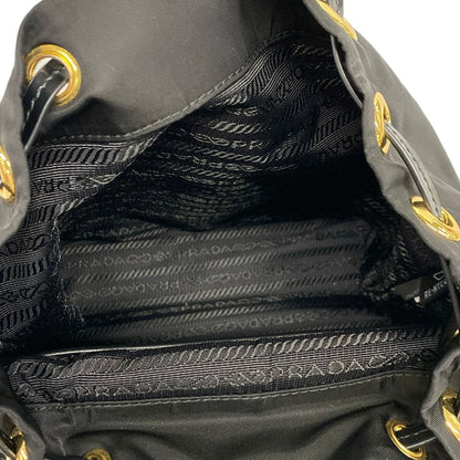 Prada Backpack Black Re-Nylon Leather — view 7