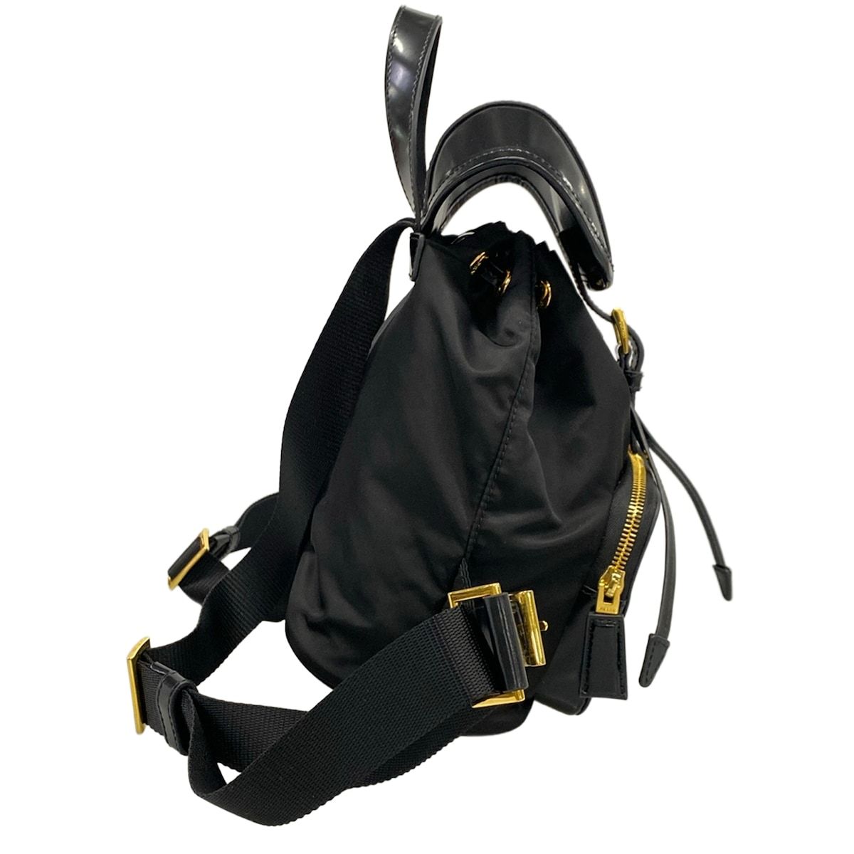 Prada Backpack Black Re-Nylon Leather — view 2