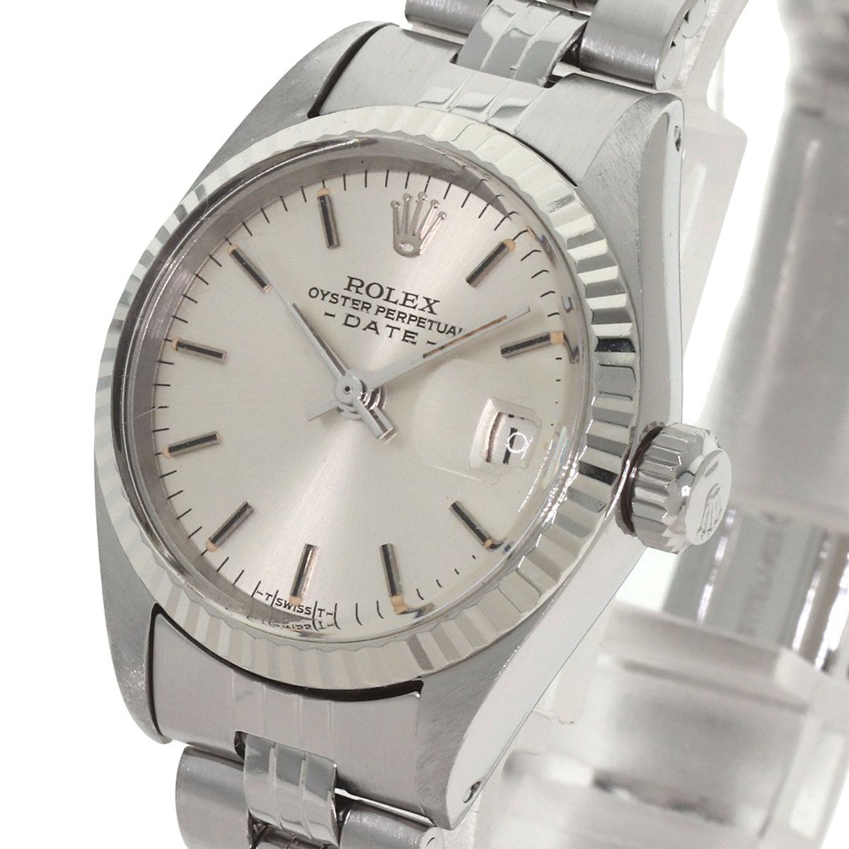 Rolex Oyster Perpetual Date Vintage Watch SS — view 3