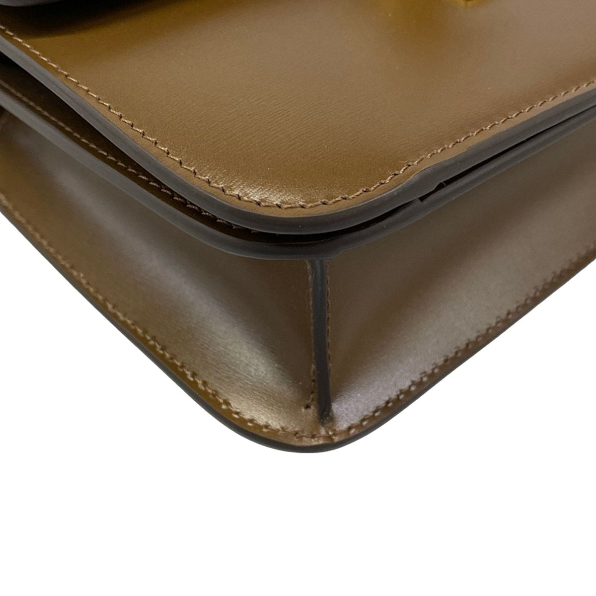 Celine Shoulder Bag Teen Classic Dark Brown Leather — view 6