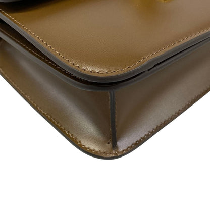 Celine Shoulder Bag Teen Classic Dark Brown Leather — view 6