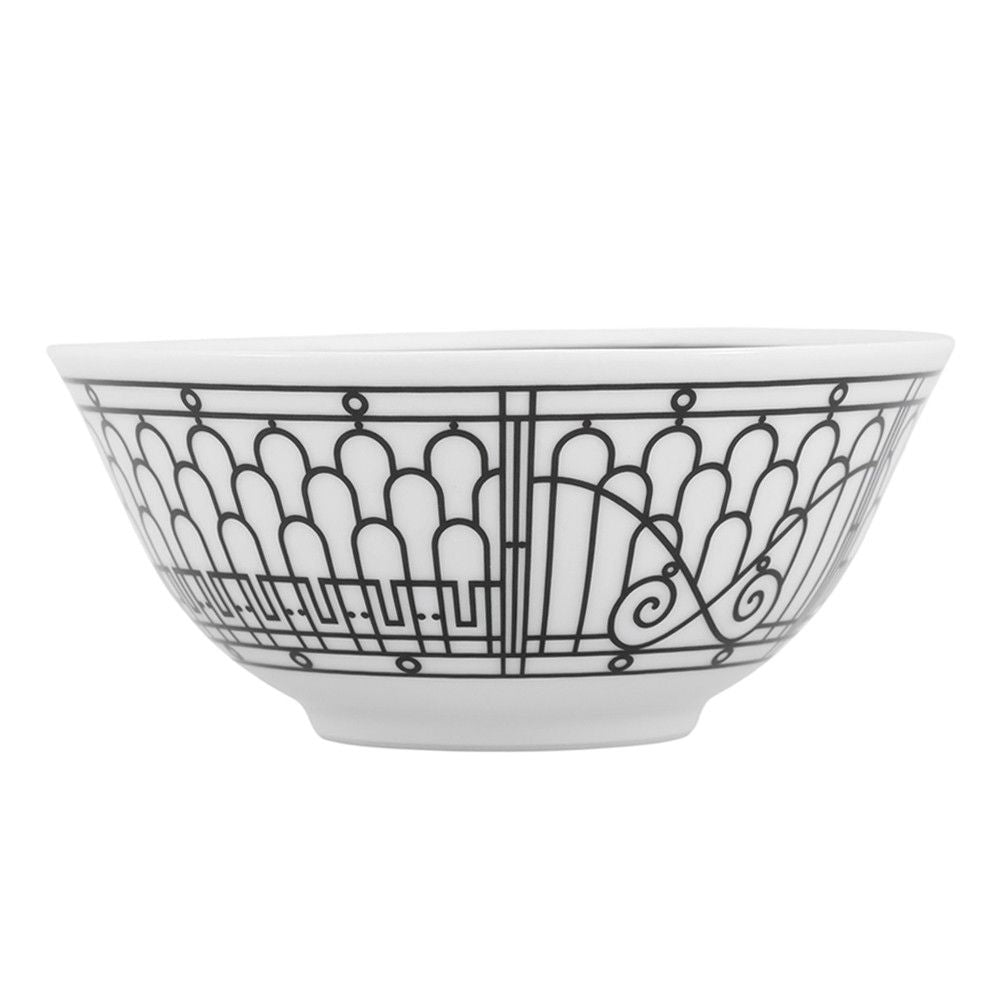 Hermes Bowl 2 Ceramic White Black — view 4