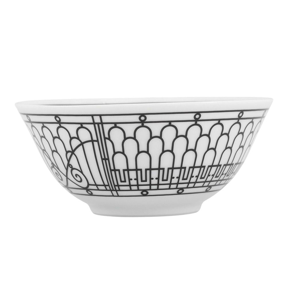 Hermes Bowl 2 Ceramic White Black — view 3