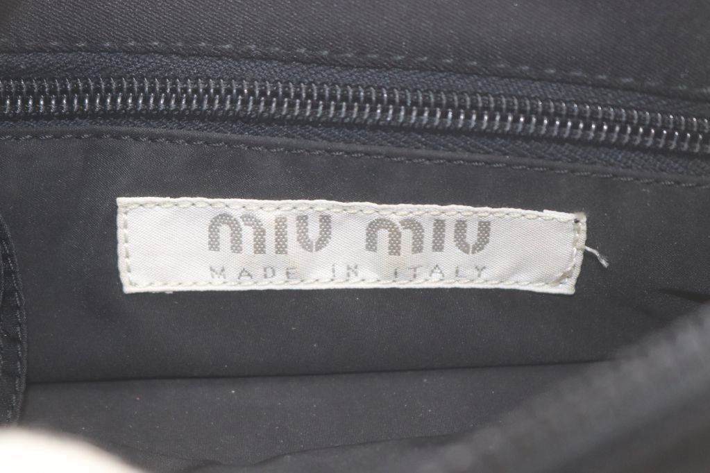 Miu Miu Archive Vintage Handbag One Handle Nylon Black — view 3