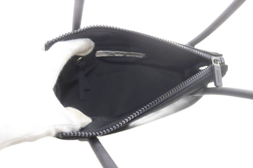 Miu Miu Archive Vintage Handbag One Handle Nylon Black — view 4