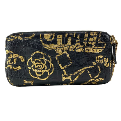 Chanel Wallet 2.55 Black Gold Chain Mademoiselle Vintage Double Zipper Shoulder — view 2