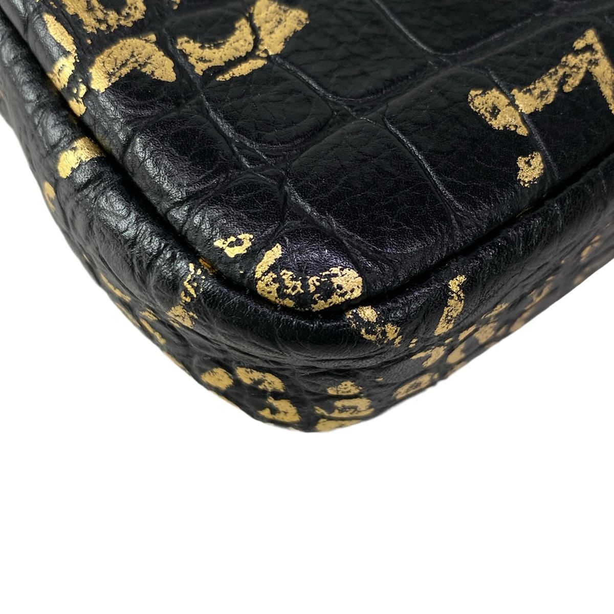 Chanel Wallet 2.55 Black Gold Chain Mademoiselle Vintage Double Zipper Shoulder — view 8