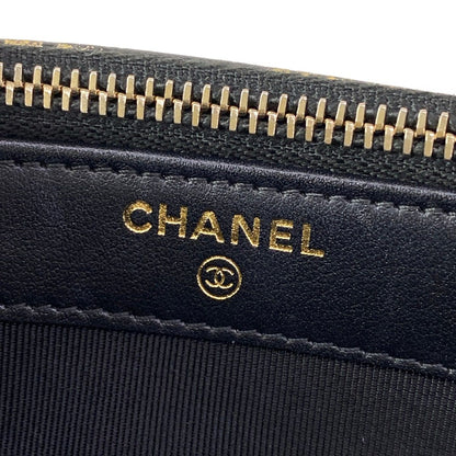 Chanel Wallet 2.55 Black Gold Chain Mademoiselle Vintage Double Zipper Shoulder — view 6