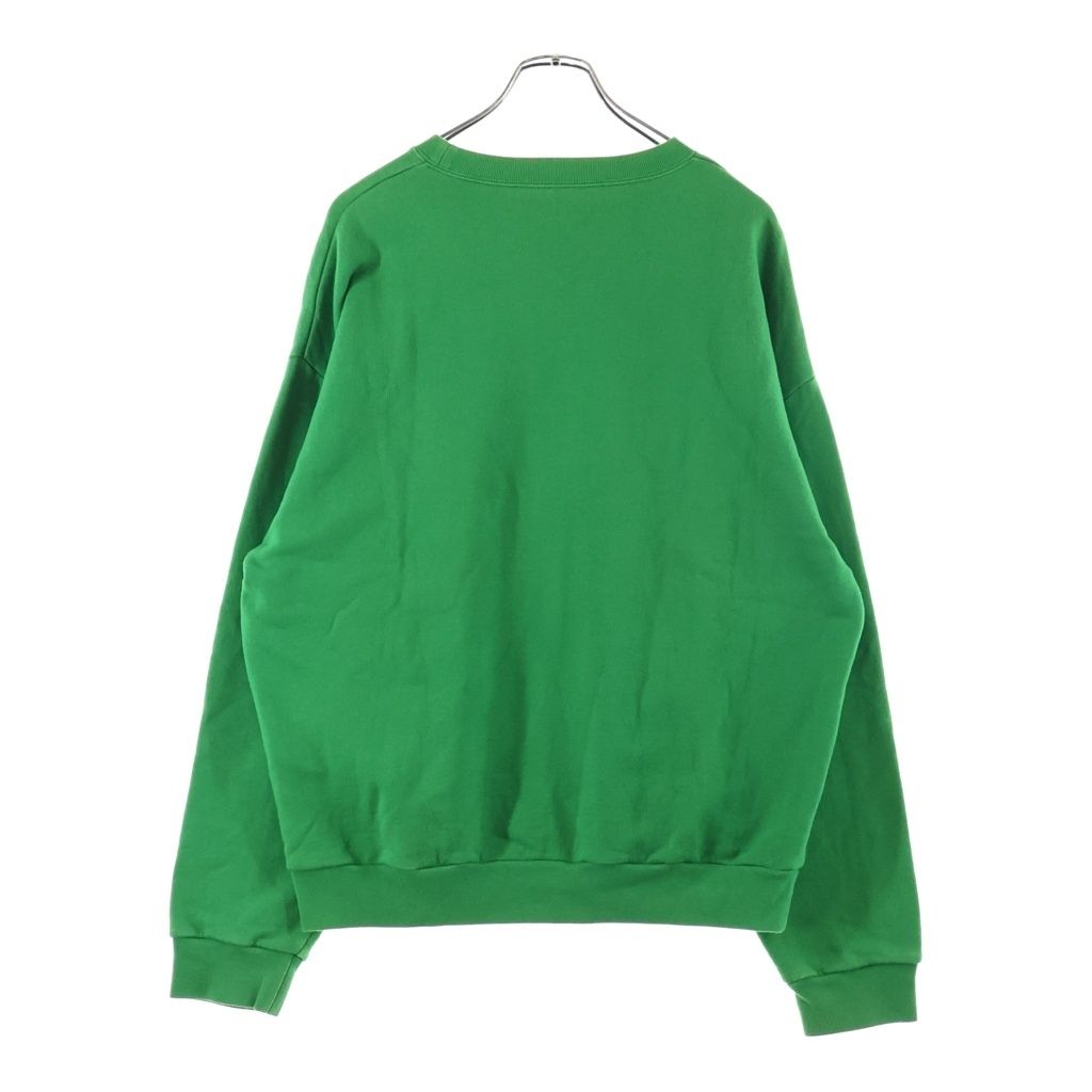 Gucci Front Logo Print Crew Neck Sweatshirt Green — view 2