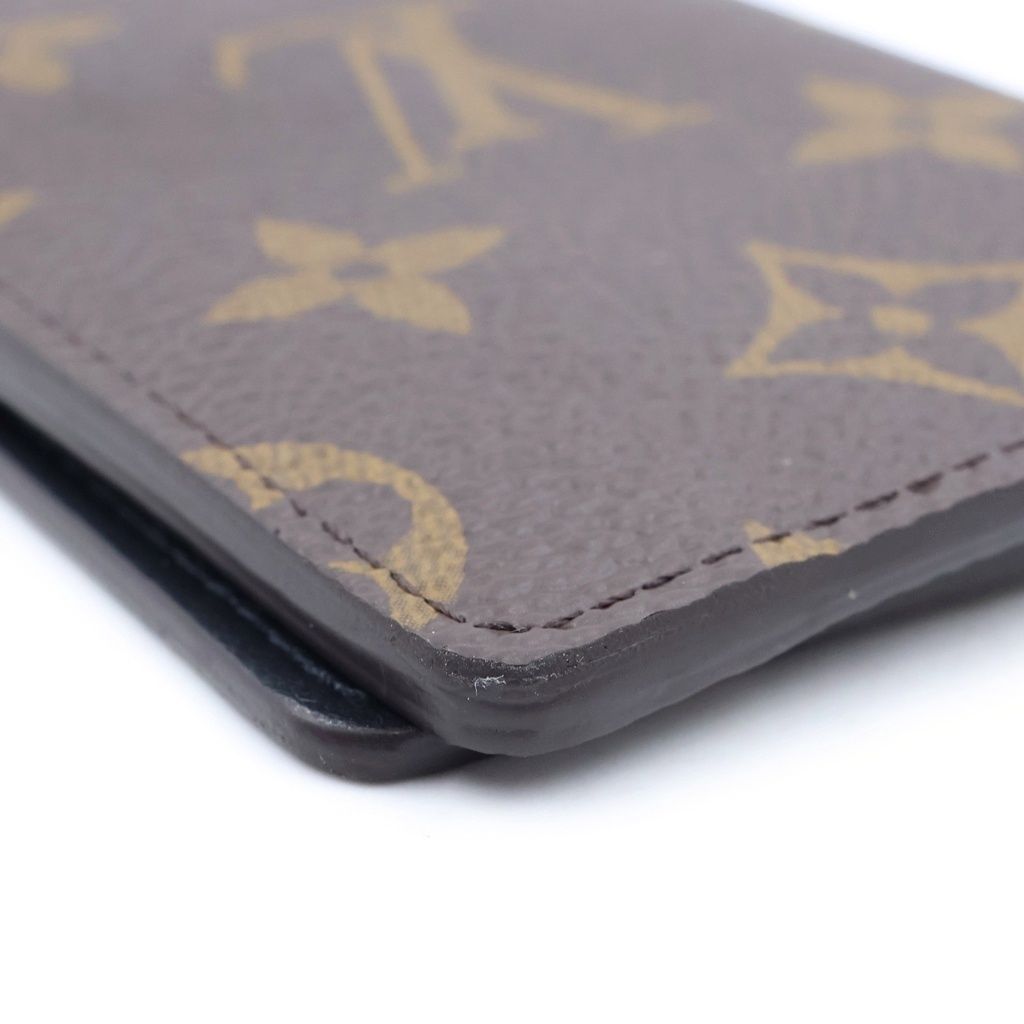 Louis Vuitton Monogram Pocket Organizer Card Case Business Leather Brown — view 5