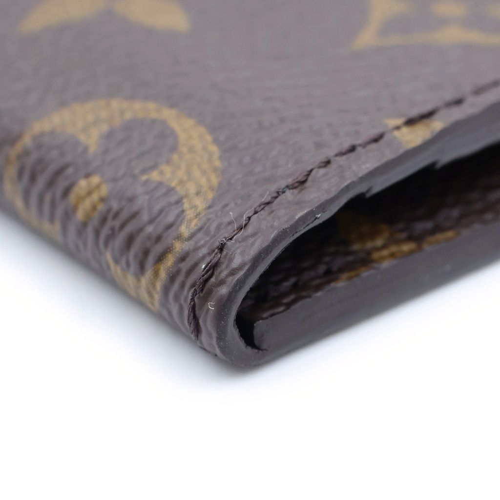 Louis Vuitton Monogram Pocket Organizer Card Case Business Leather Brown — view 6