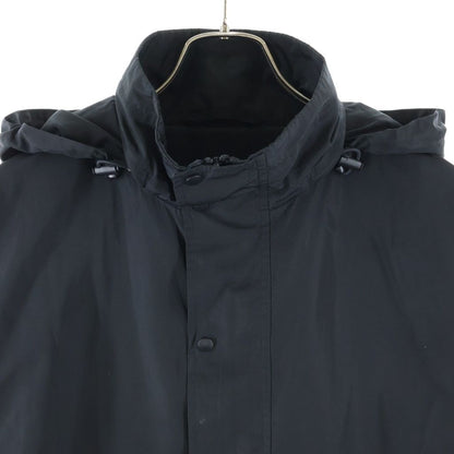 Balenciaga Nylon Jacket Black with Back Logo Print Drawstring — view 3