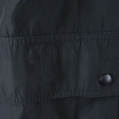 Balenciaga Nylon Jacket Black with Back Logo Print Drawstring — view 5