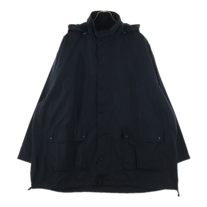 Balenciaga Nylon Jacket Black with Back Logo Print Drawstring — view 2
