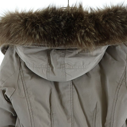 Moncler Aredhel Fox Fur Down Coat Beige — view 4