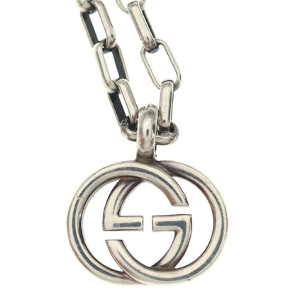 Gucci Interlocking G Pendant Chain Silver Necklace — view 3