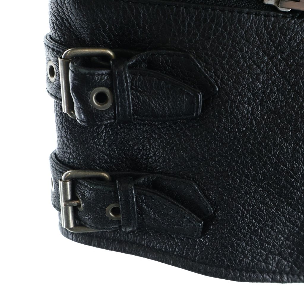Celine Biker Lether Riders Jacket Phoebe Philo Era Leather Rider's Black — view 6