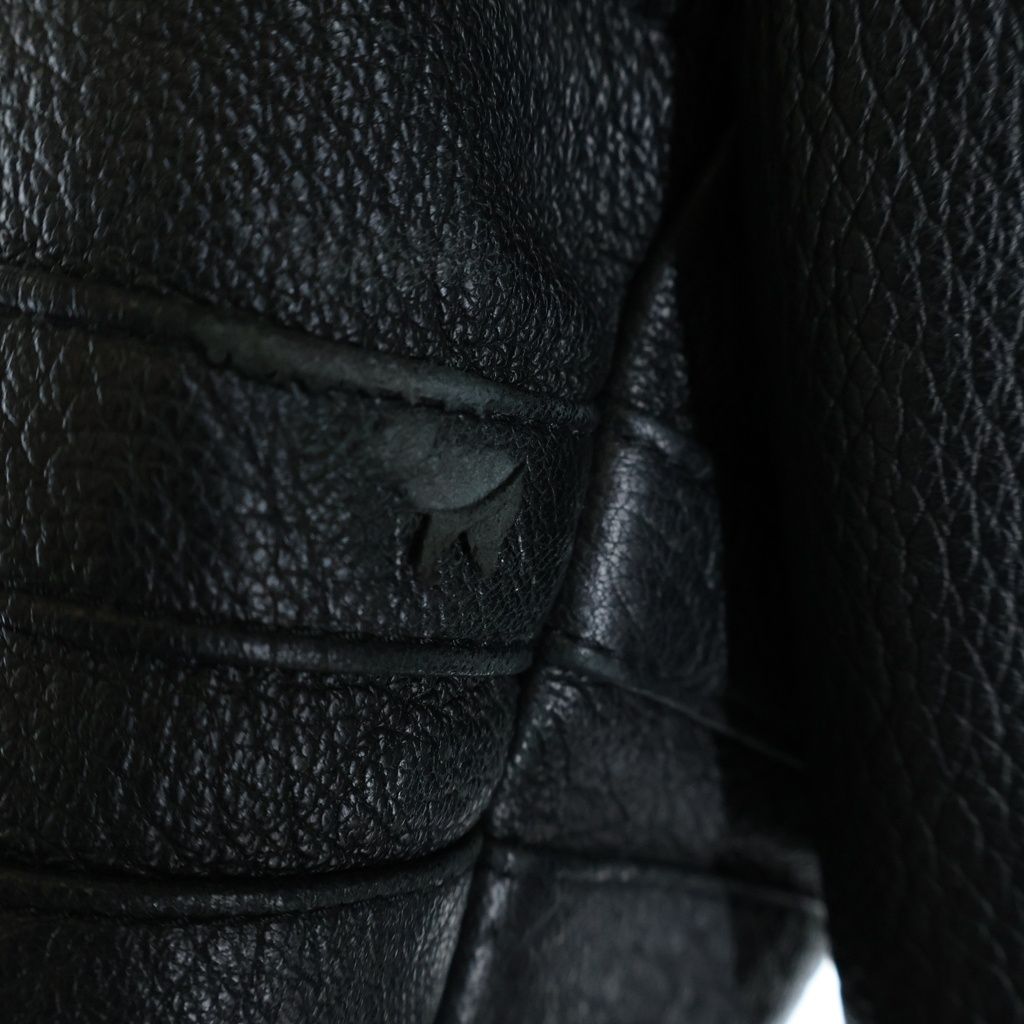 Celine Biker Lether Riders Jacket Phoebe Philo Era Leather Rider's Black — view 5