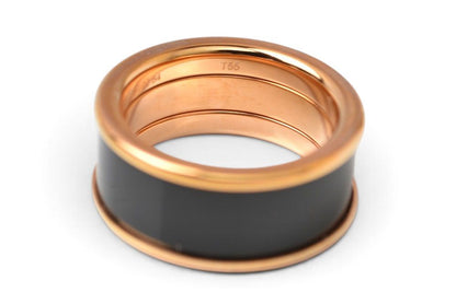 Hermes Ring Uni MM H Dearman Black Pink Gold — view 2