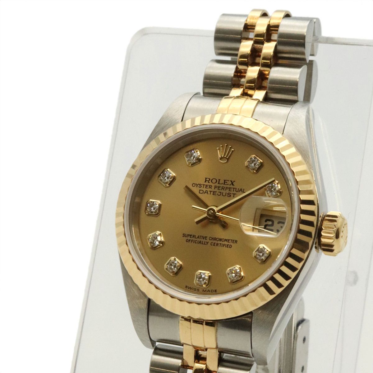 Rolex Datejust Diamond Watch Automatic Gold