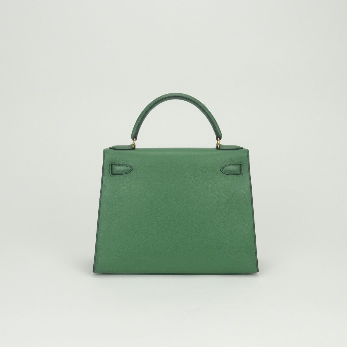 Hermes Kelly 28 Tote Courchevel Green Gold — view 3
