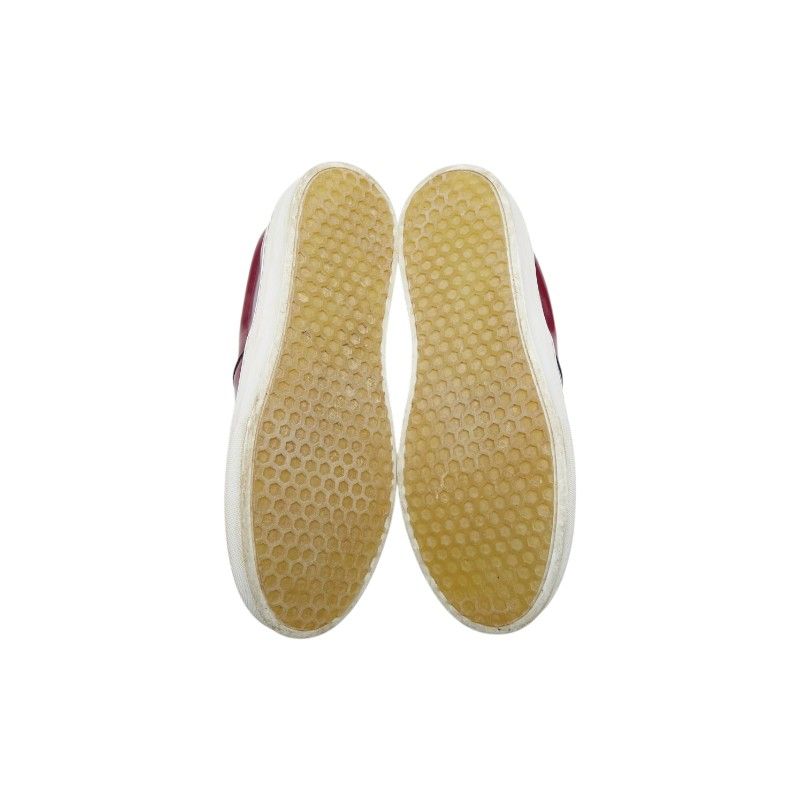 Celine Phoebe Philo Era Sneakers Slip Ons Wine Red Patent Leather — view 5