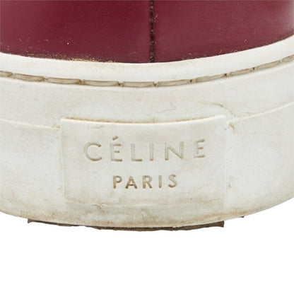 Celine Phoebe Philo Era Sneakers Slip Ons Wine Red Patent Leather — view 8