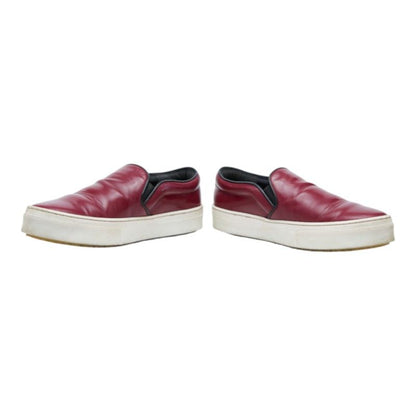 Celine Phoebe Philo Era Sneakers Slip Ons Wine Red Patent Leather — view 4