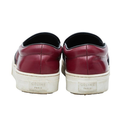 Celine Phoebe Philo Era Sneakers Slip Ons Wine Red Patent Leather — view 3