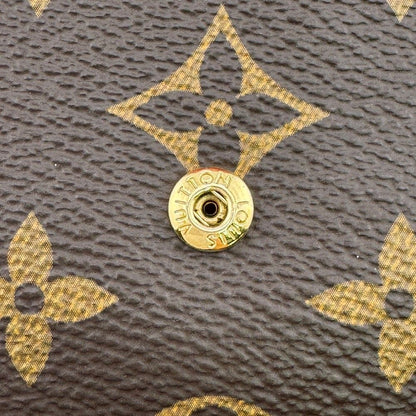 Louis Vuitton Porte Monnaie Rosalie Monogram Compact Wallet Leather Brown — view 5
