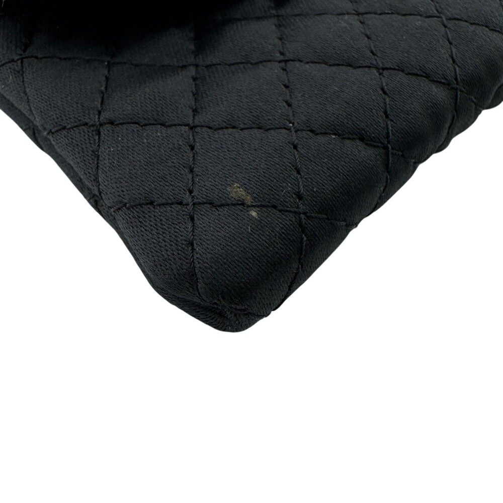 Chanel Quilted Leather Chain Shoulder Pouch Black — view 3
