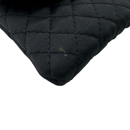 Chanel Quilted Leather Chain Shoulder Pouch Black — view 3