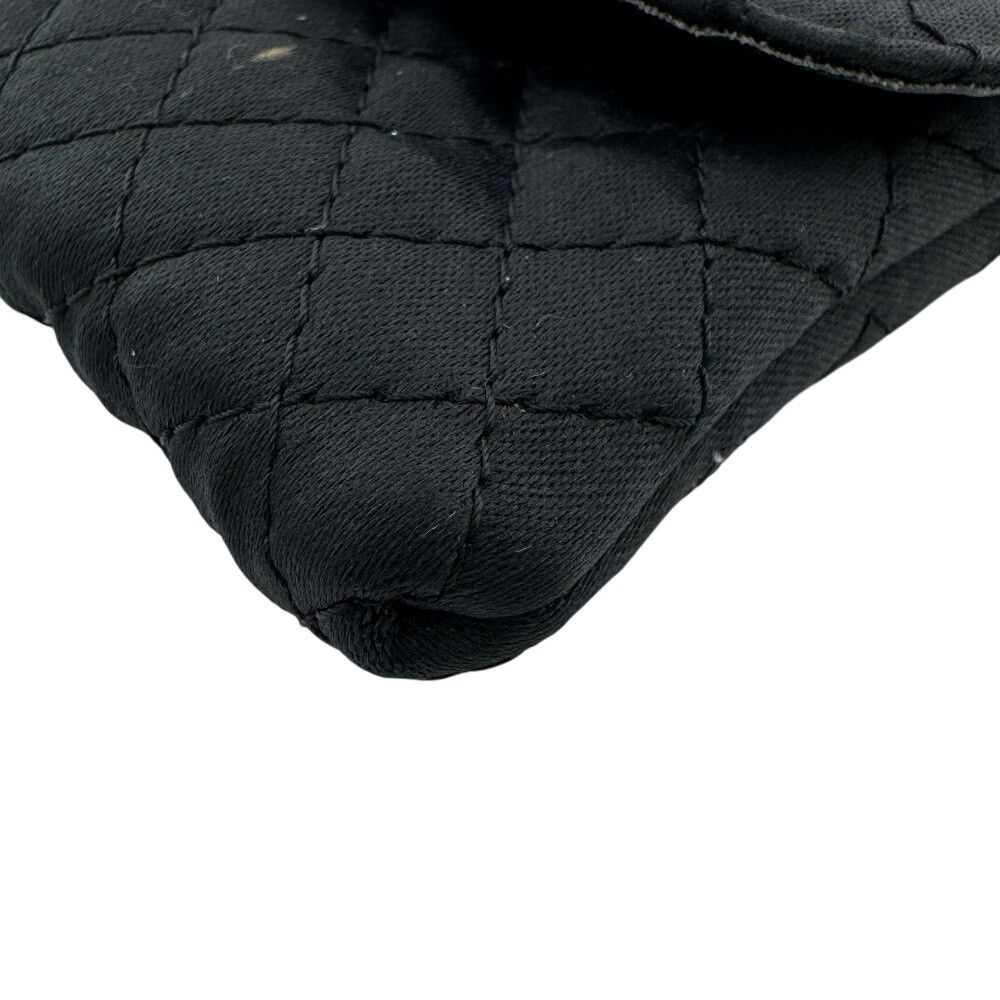 Chanel Quilted Leather Chain Shoulder Pouch Black — view 2