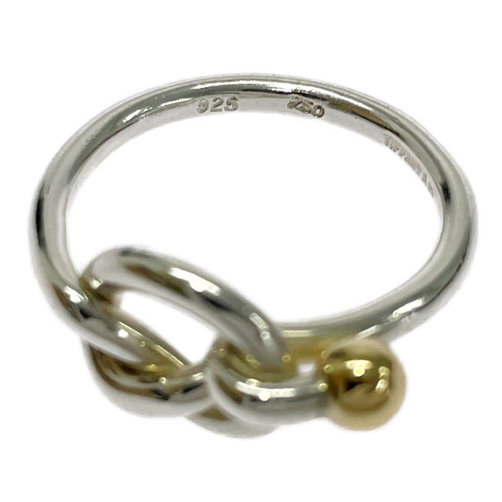 Tiffany & Co Silver Love Knot Ring — view 5