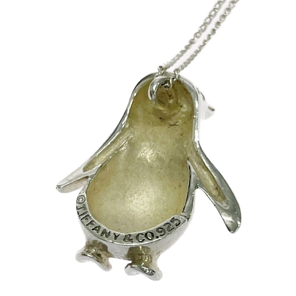 Tiffany & Co Silver Penguin Motif Necklace — view 4