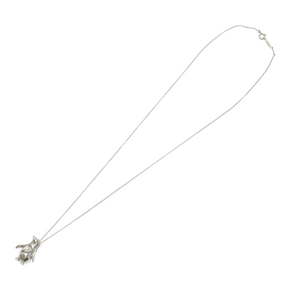 Tiffany & Co Silver Penguin Motif Necklace