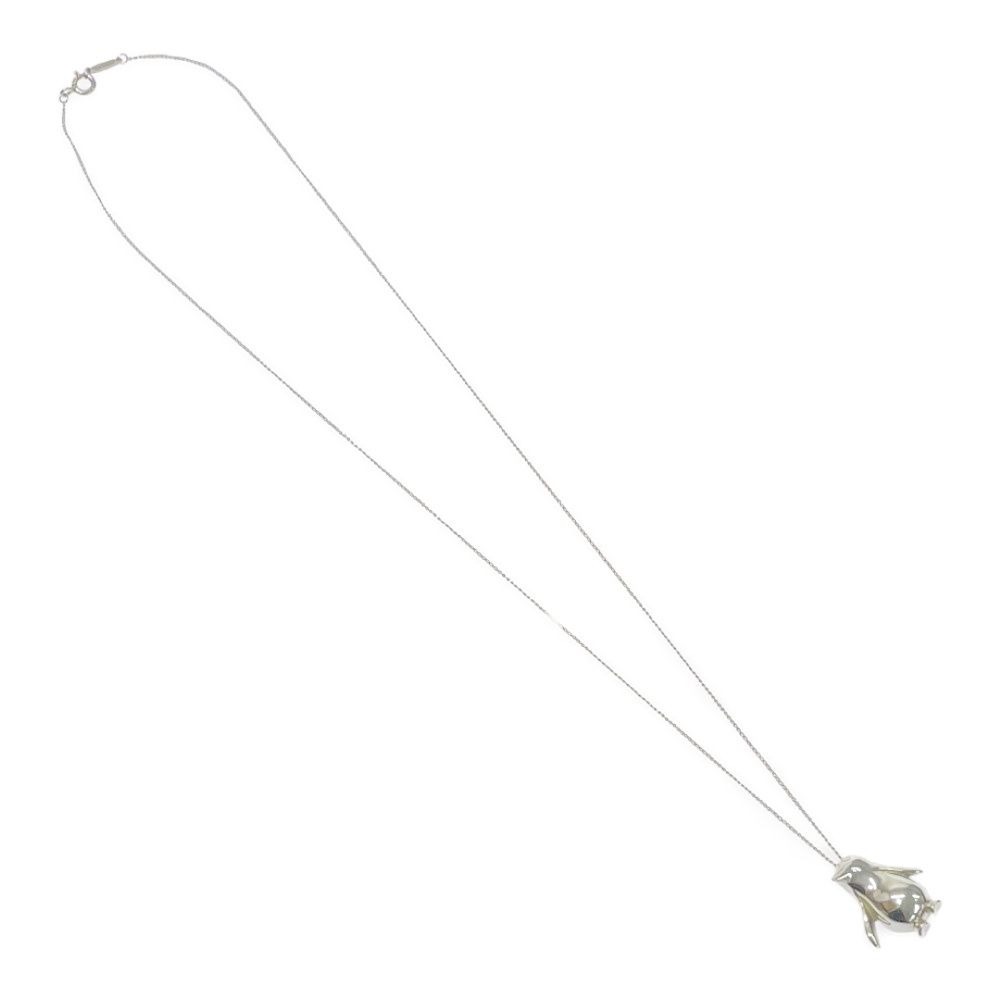 Tiffany & Co Silver Penguin Motif Necklace — view 2