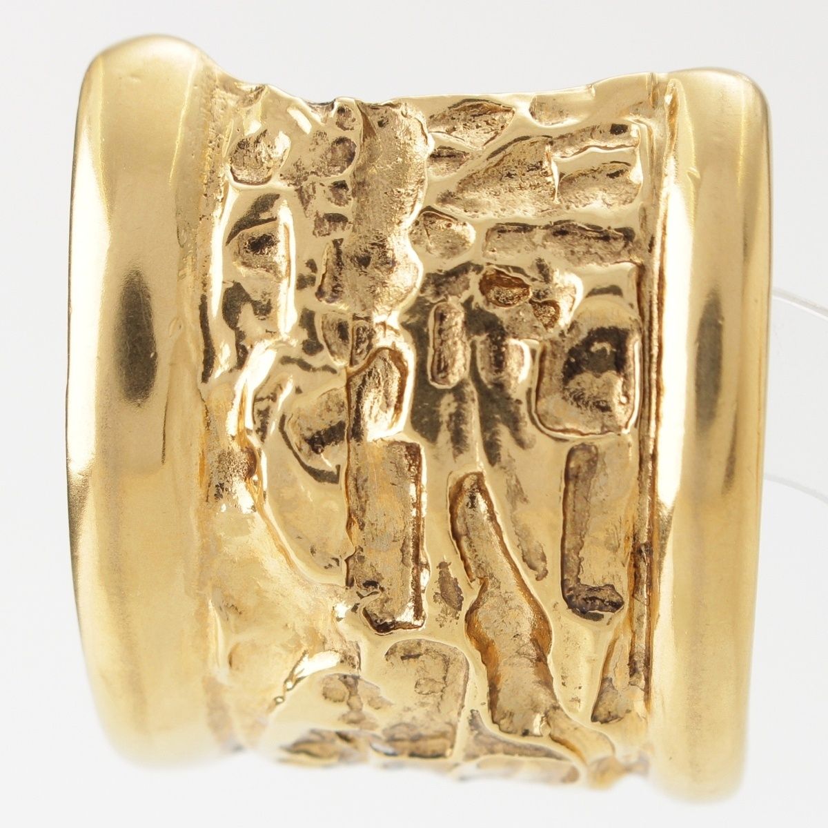 Saint Laurent Vintage Lava Earrings Gold — view 3