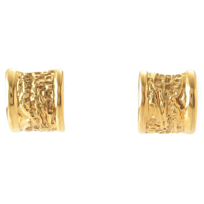 Saint Laurent Vintage Lava Earrings Gold