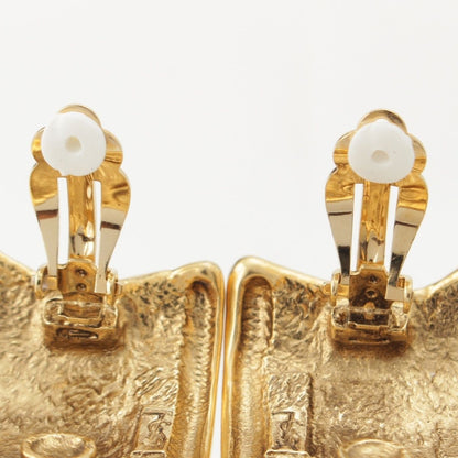 Saint Laurent Vintage Lava Earrings Gold — view 6