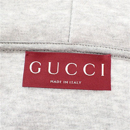 Gucci Cotton Jersey Hooded Sweatshirt Hoodie Gray — view 6