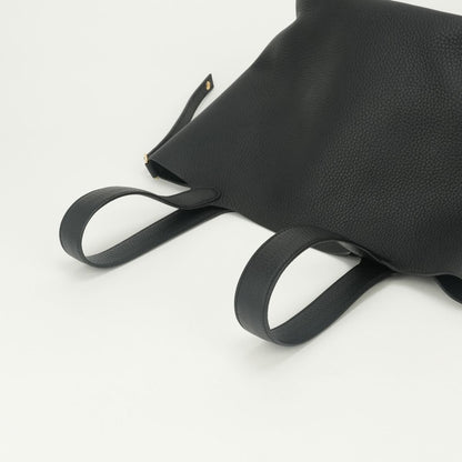 Hermes Picotin Lock MM Tote Taurillon Clemence Noir Black Gold — view 4