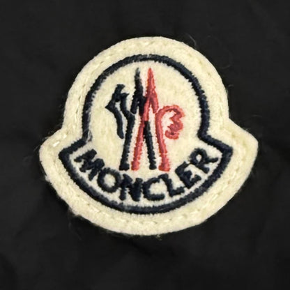 Moncler Fegeo Logo Patch Hooded Zip UP Windbreaker Nylon Jacket Black — view 6