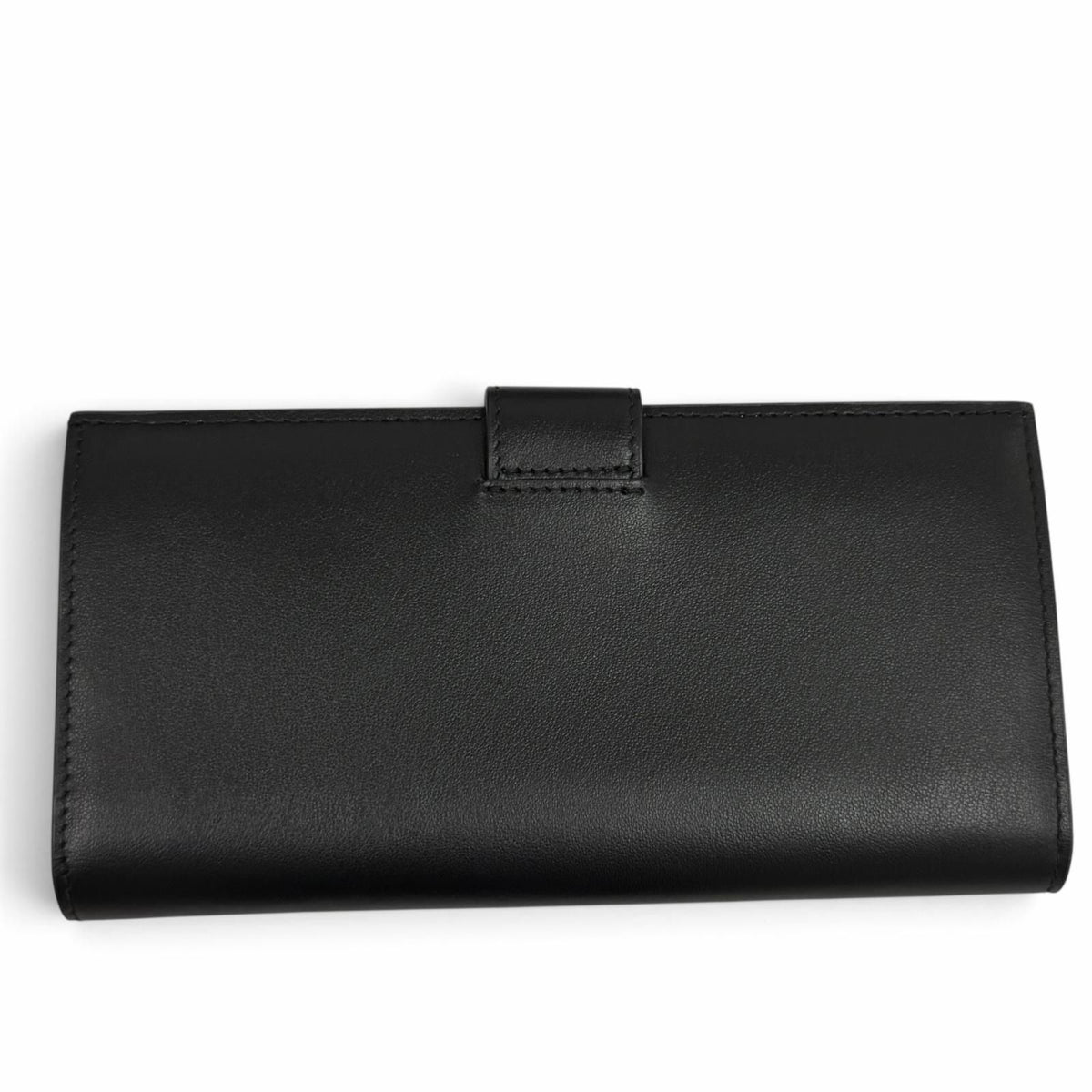 Prada Triangle Logo City Calfskin Tab Wallet Black — view 3