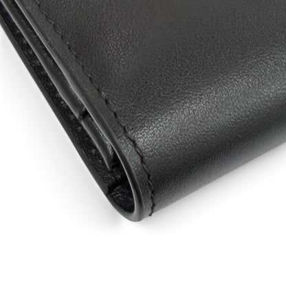 Prada Triangle Logo City Calfskin Tab Wallet Black — view 5