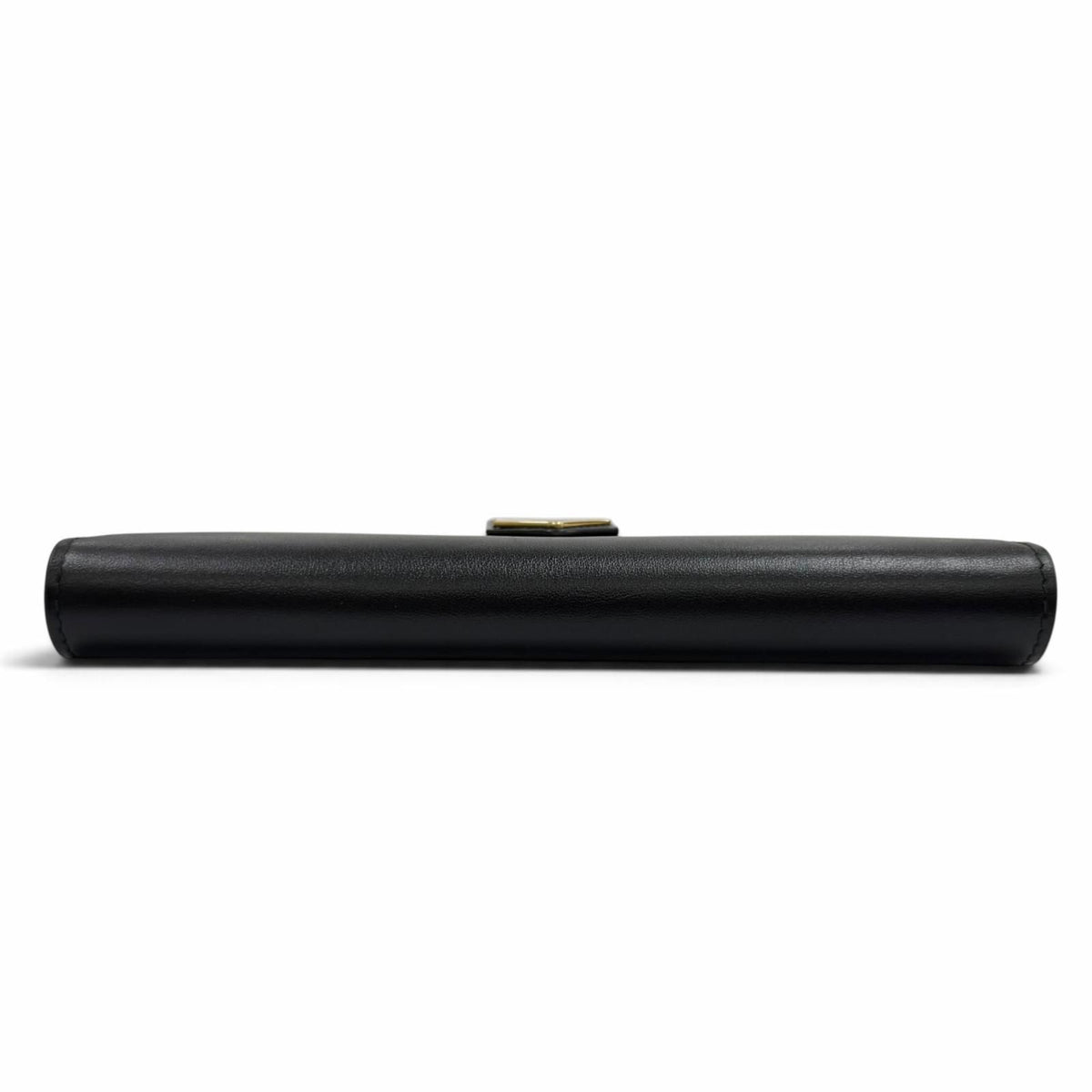 Prada Triangle Logo City Calfskin Tab Wallet Black — view 4