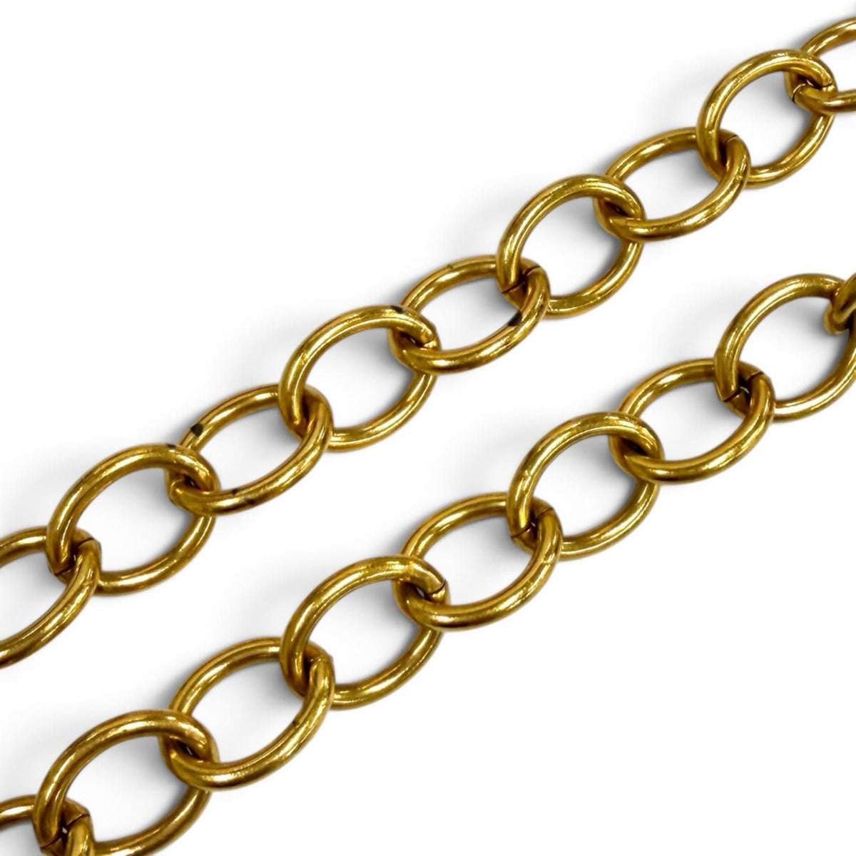 Chanel 95P Vintage CC Logo Chain Pendant Gold Necklace — view 5