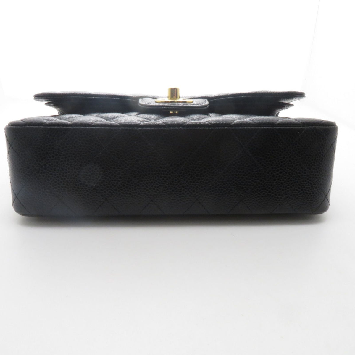 Chanel Quilted Chain Shoulder 23 Black Caviar Bag — view 5