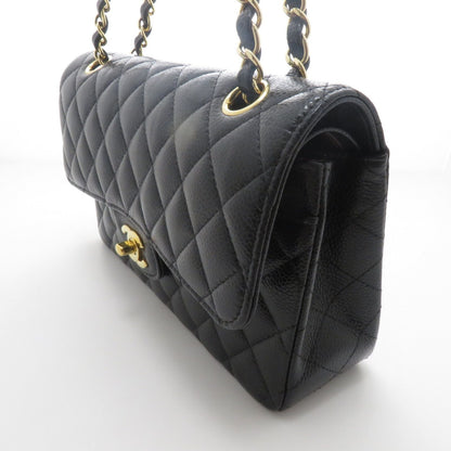 Chanel Quilted Chain Shoulder 23 Black Caviar Bag — view 2